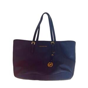 Michael Kors Handbag Multifunction Jet Set Tote Bag - Style 30S3GTVT6L Navy Blue